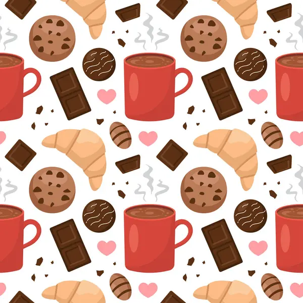 Düz Çizgi Film Biçiminde Erimiş Şekerler ve Pastalarla Çikolatalı Şekerlemesiz Şekillendirme