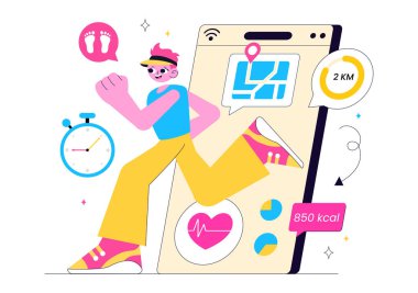 Sağlık ve Sağlıklı Yaşam Eğilimlerini Desteklemek İçin Mobil Uygulama Kullanarak Çevrimiçi Sınıfları Keyiflendiren Sanal Fitness Uygulaması