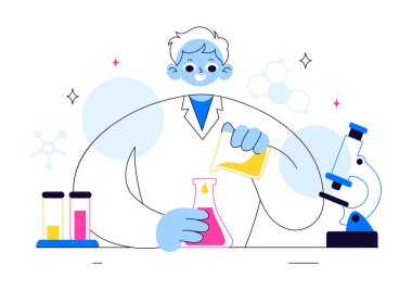 Bir Hipotezi Test Etmek İçin Laboratuvar Yönlendirme Bilimsel Araştırma, Deney ve Ölçüm Yapan Deneysel Vektör İlülasyonu