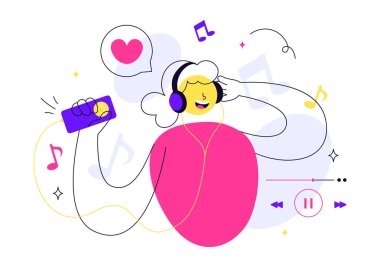 Viral Tunes Vektör İllüstrasyonu Ses Dalgaları Eşitleyici, Ses Sinyali Çemberi ve Dijital Görsel Ses ile popüler olan Şarkılar