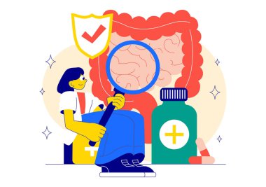 İnsan Sindirim Sistemi Anatomisi 'nin Gut Microflora, İltihaplı Bağırsak Hücreleri, Bakteri ve Probiyotik Özgeçmişi