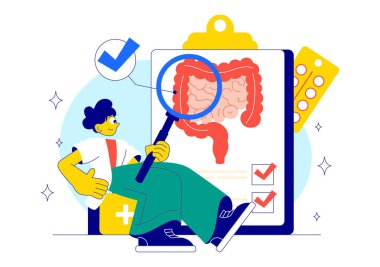 İnsan Sindirim Sistemi Anatomisi 'nin Gut Microflora, İltihaplı Bağırsak Hücreleri, Bakteri ve Probiyotik Özgeçmişi