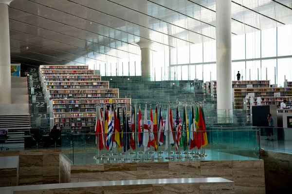 Doha Qatar Octubre 2022 Biblioteca Nacional Qatar — Foto de Stock