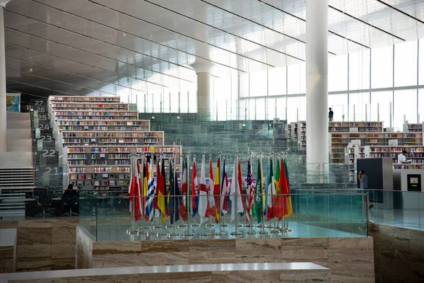 Doha Qatar Octubre 2022 Biblioteca Nacional Qatar —  Fotos de Stock
