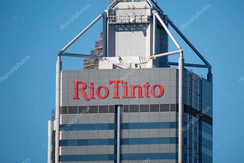 Perth, Australia - March 10, 2023: Central Park office tower with Rio Tinto offices