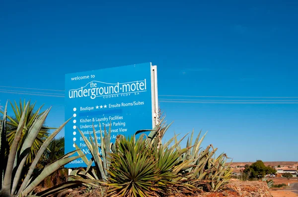 Coober Pedy Austrália Maio 2022 Motel Subterrâneo Cidade Remota — Fotografia de Stock