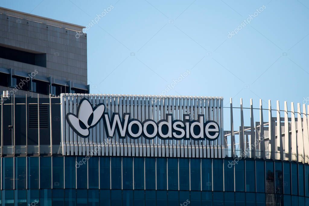 Perth, Australia - March 10, 2023: Woodside Plaza office building once used as Woodside Petroleum Headquarters