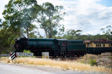 Quorn, Avustralya - 24 Nisan 2022: Pichi Richi miras demiryolu 1878 'den beri faaliyet gösteriyor