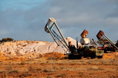 Opal Madencilik için Blower - Coober Pedy - Avustralya
