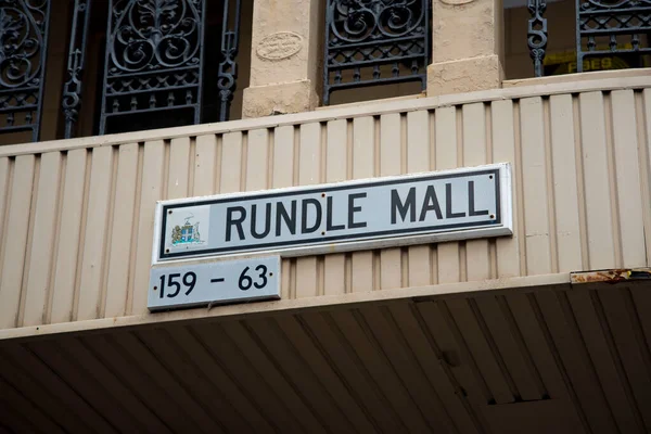 Cartel Callejero Rundle Adelaide Australia —  Fotos de Stock