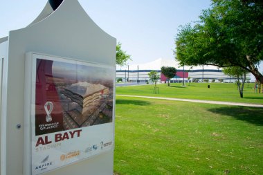 Doha, Katar - 6 Ekim 2022: Al Bayt Stadyumu
