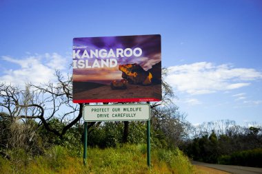 Welcome Sign - Kangaroo Island - Australia clipart