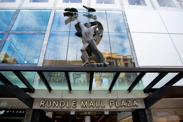 Adelaide Australië Mei 2022 Winkelcentrum Rundle Mall Plaza — Stockfoto