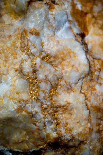 Viditelné Zlato Křemenné Žíly Austrálie — Stock fotografie