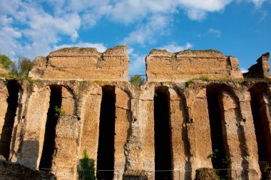 Hadrian Villa 'nın kalıntıları - İtalya