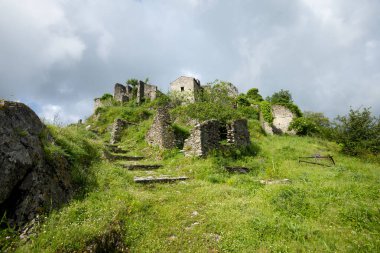 San Severino di Centola Ortaçağ Köyü - İtalya
