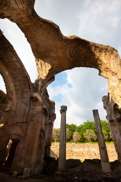 Руины Виллы Адриан Италия — стоковое фото