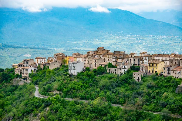 Stadt Pacentro Italien — Stockfoto