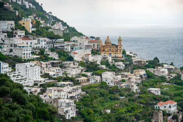 Cidade Praiano Costa Amalfitana Itália — Fotografia de Stock