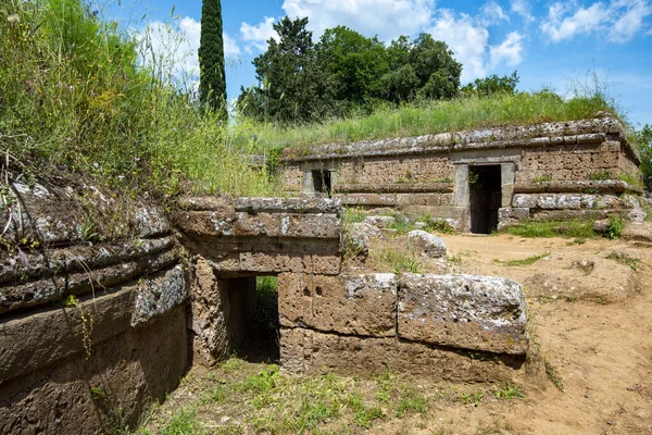 Necropolis Banditaccia Cerveteri Italië — Stockfoto