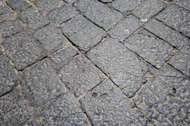 Napoli 'deki Eski Taş Geçidi - İtalya