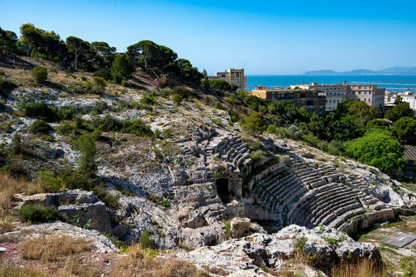 Amphithéâtre Romain Cagliari Italie — Photo