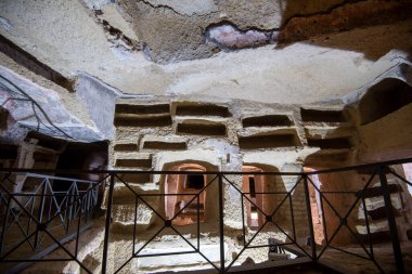 San Gennaro 'nun yeraltı mezarları Napoli, İtalya