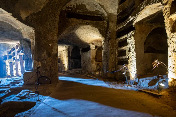 San Gennaro 'nun yeraltı mezarları Napoli, İtalya