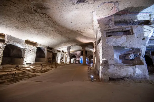 San Gennaro 'nun yeraltı mezarları Napoli, İtalya