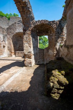 Antica Monterano 'nun kalıntıları - İtalya