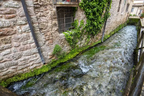 Dorf Rasiglia Italien — Stockfoto