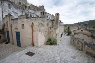Matera 'daki yayalar - İtalya