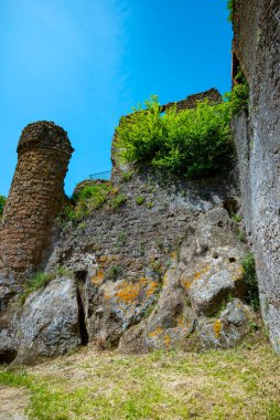 Antica Monterano 'nun kalıntıları - İtalya