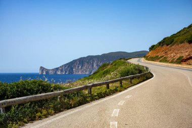 Coast Road SP83 - Sardinia - Italy clipart