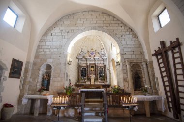 Castelsardo 'daki Aziz Meryem Kilisesi - Sardunya - İtalya