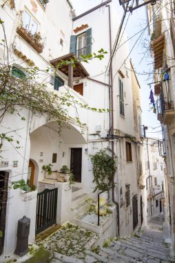 Sperlonga 'daki Pedestrian Caddesi - İtalya