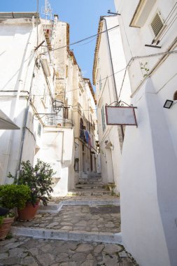 Sperlonga 'daki Pedestrian Caddesi - İtalya