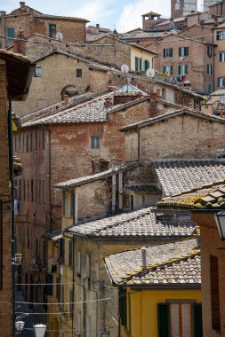Siena 'nın Tarihi Kasabası - İtalya