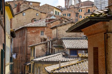 Siena 'nın Tarihi Kasabası - İtalya