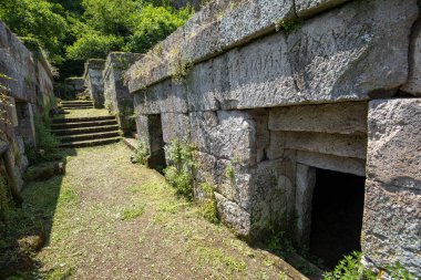 Crocifisso del Tufo 'dan Etrüsk Mezarlığı - Orvieto - İtalya