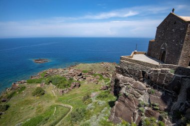 Castelsardo 'daki St. Anthony Abbot Katedrali - Sardunya - İtalya