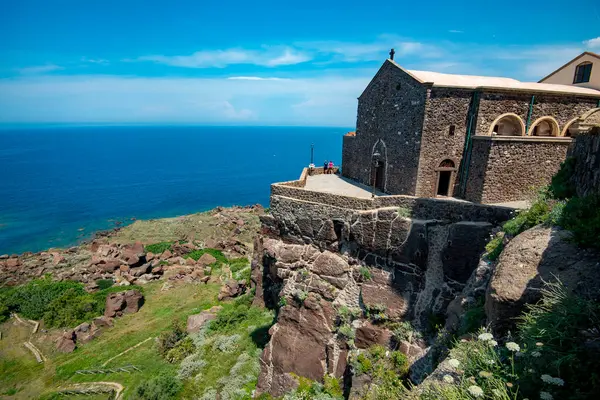 Castelsardo 'daki St. Anthony Abbot Katedrali - Sardunya - İtalya