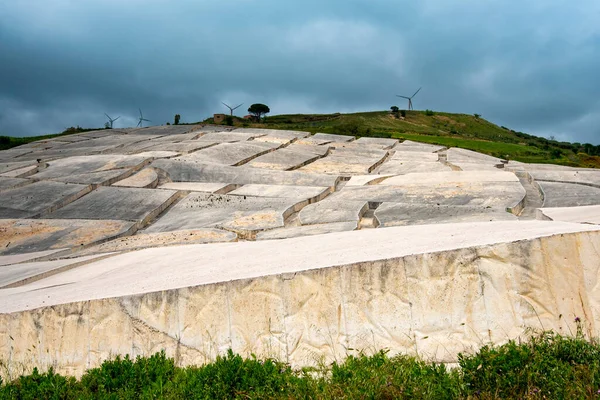 stock image Cretto Burri Concrete Field - Sicily - Italy