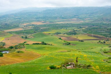 Ragusa 'daki Tarım Alanları - Sicilya - İtalya