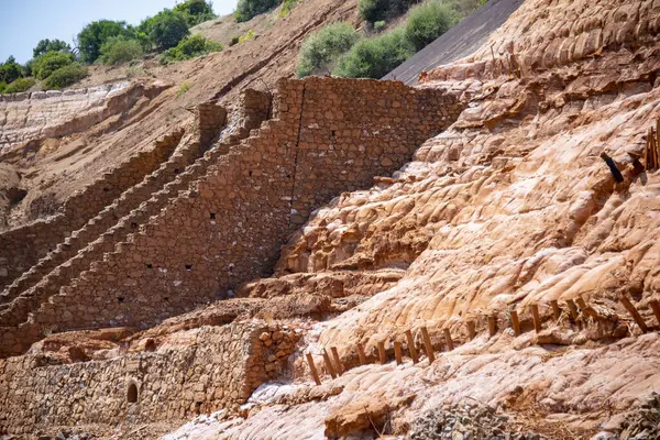 モンテポニ鉱山を放棄 サルデーニャ イタリア ストック画像