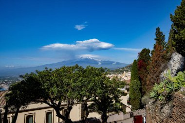 Taormina 'daki binalar - İtalya