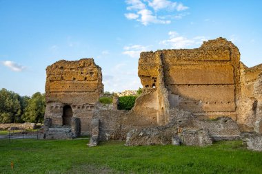 Hadrian Villa 'nın kalıntıları - İtalya