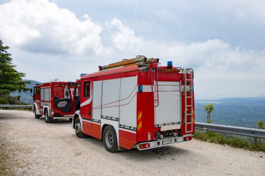 Sardunya 'da bir itfaiye kamyonu - İtalya