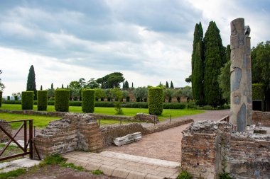 Hadrian Villa 'nın kalıntıları - İtalya