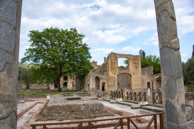 Hadrian Villa 'nın kalıntıları - İtalya